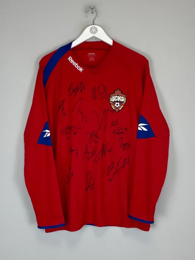 2009/10 CSKA MOSCOW L/S *SQUAD SIGNED* HOME SHIRT (L) REEBOK | Cult Kits