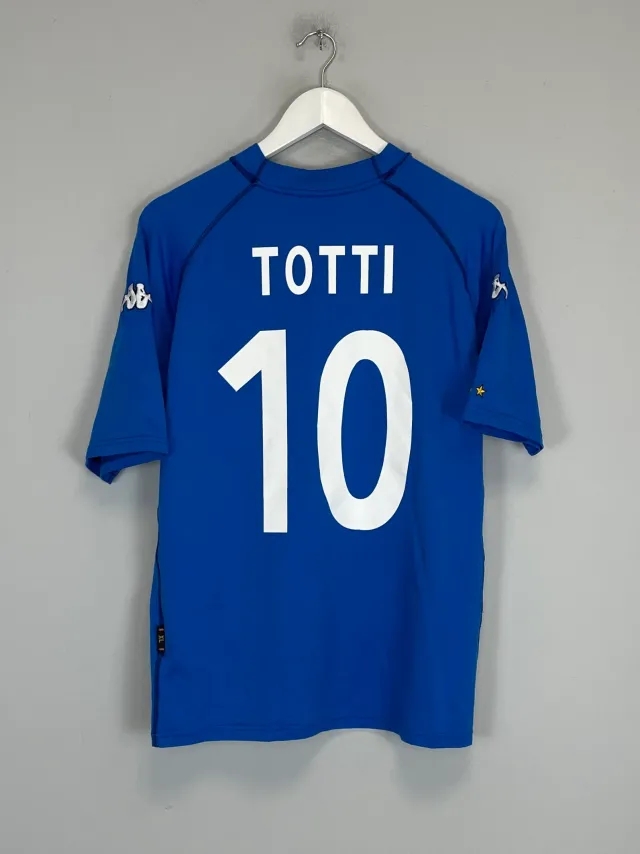 CULT KITS - 2000/02 ITALY TOTTI #10 HOME SHIRT (XL) KAPPA