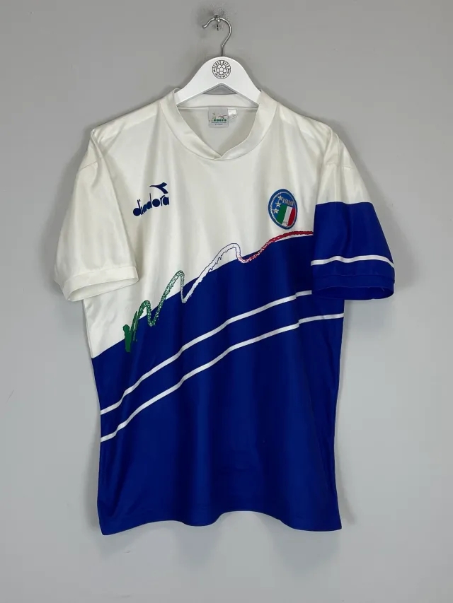 CULT KITS - 1990/92 ITALY TRAINING SHIRT (XL) DIADORA