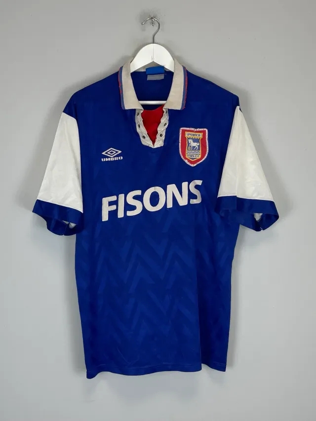 CULT KITS - 1992/94 IPSWICH TOWN HOME SHIRT (XL) UMBRO