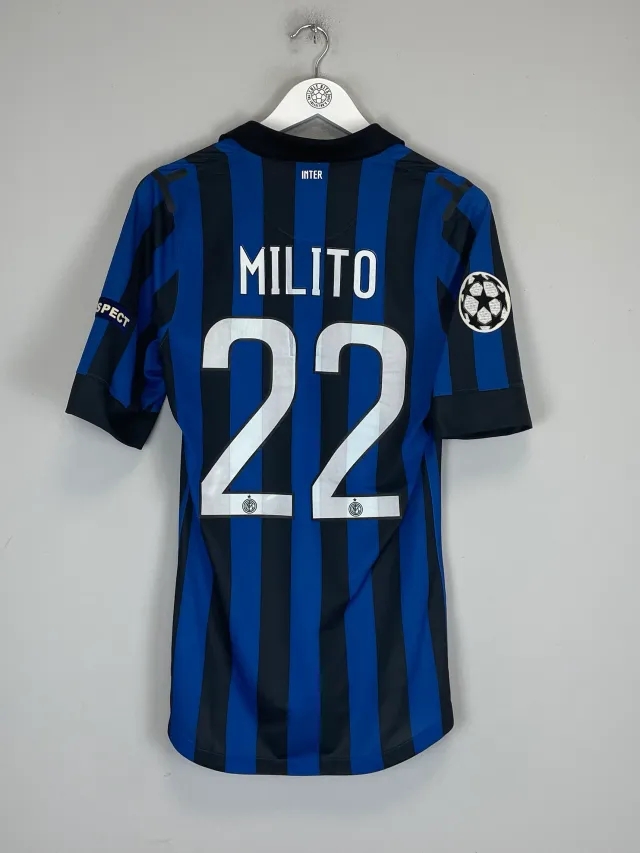 2011/12 INTER MILAN MILITO #22 *AUTHENTIC* HOME SHIRT C/L (S) NIKE | Cult Kits