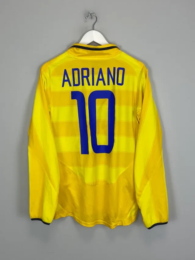 CULT KITS - 2003/04 INTER MILAN ADRIANO #10 L/S AWAY SHIRT (S) NIKE