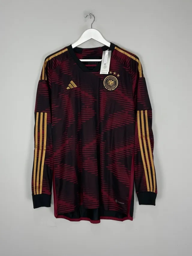 CULT KITS - 2022/23 GERMANY *BNWT* L/S AWAY SHIRT (MULTIPLE SIZES) ADIDAS, Small / Germany / 2022