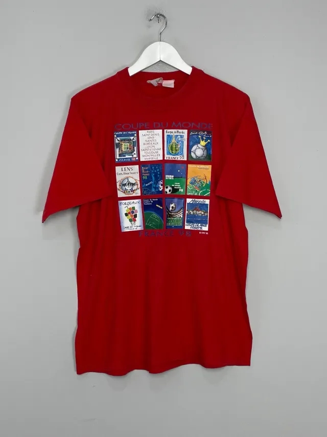 CULT KITS - 1998 FRANCE COUPE DU MONDE WORLD CUP T-SHIRT (M) OM