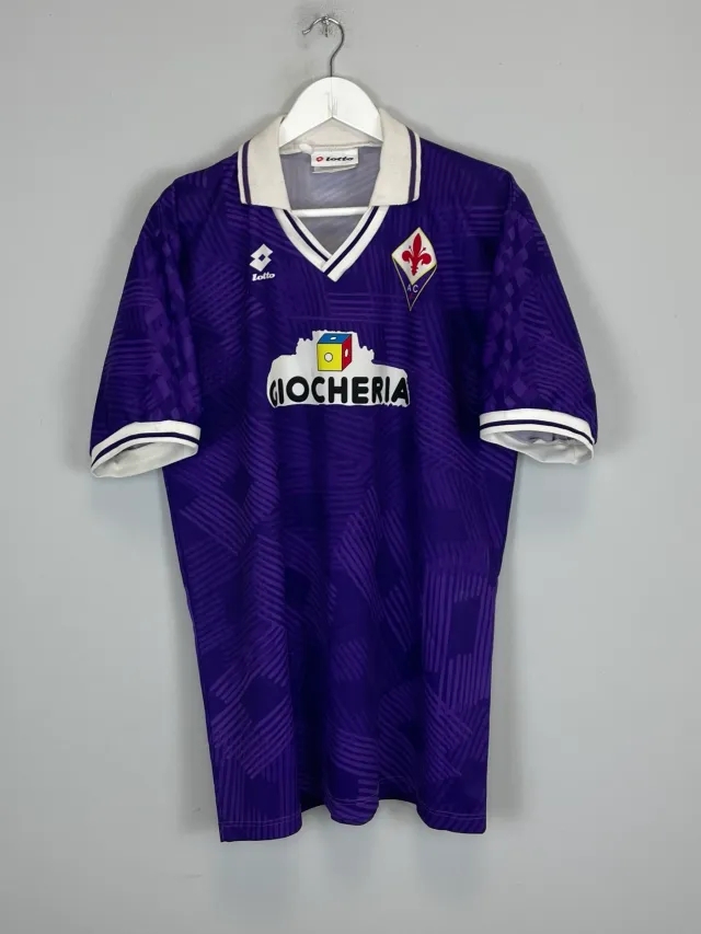 CULT KITS - 1991/92 FIORENTINA HOME SHIRT (L) LOTTO