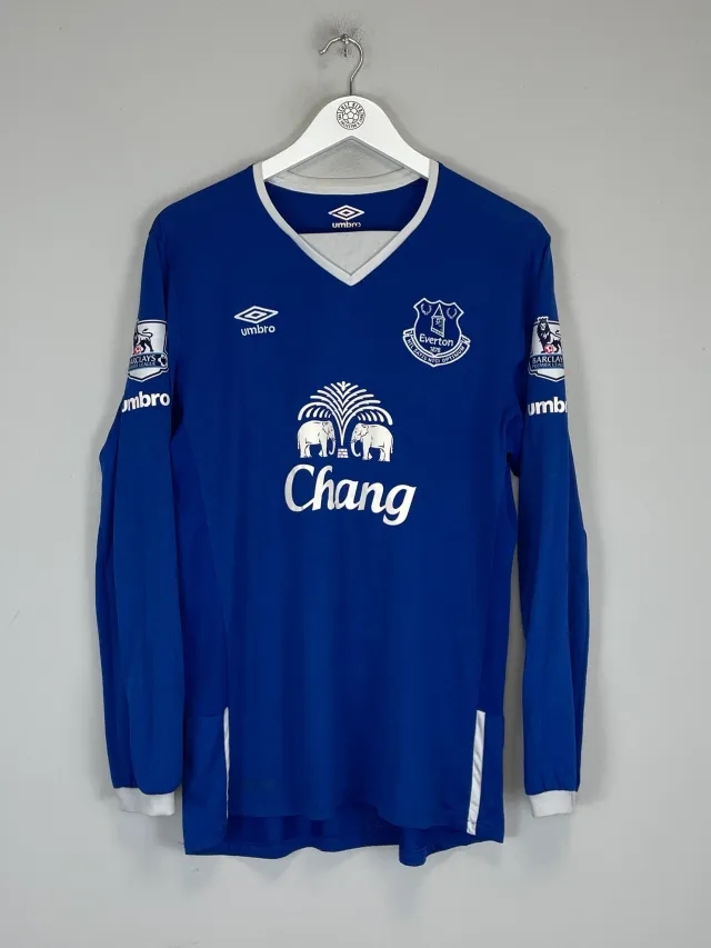 CULT KITS - 2015/16 EVERTON FERGUSON #9 L/S HOME SHIRT (L) UMBRO