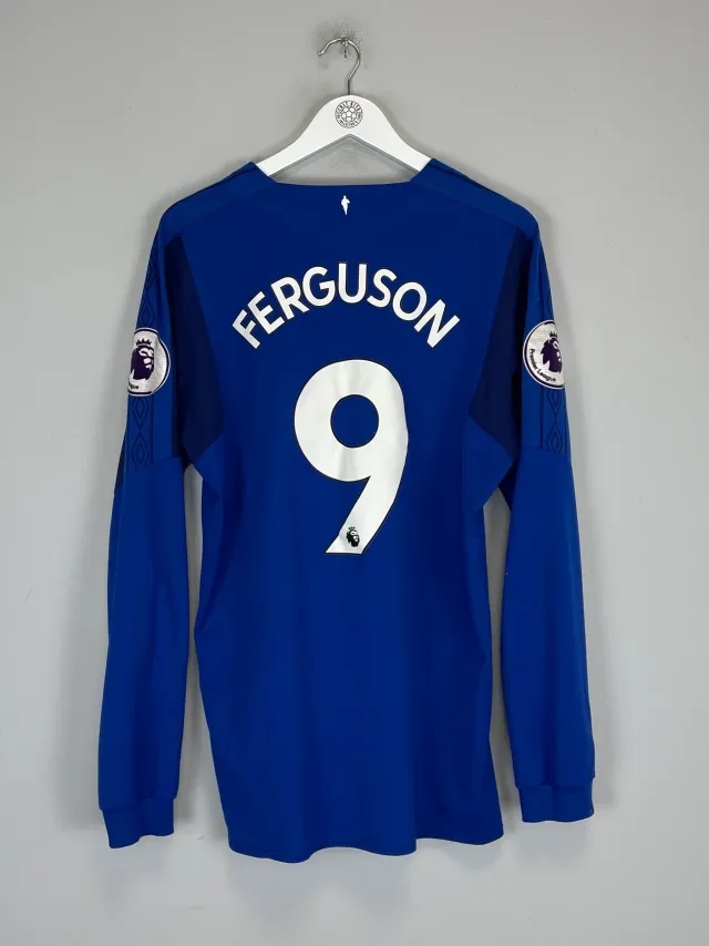 CULT KITS - 2017/18 EVERTON FERGUSON #9 L/S HOME SHIRT (XL) UMBRO