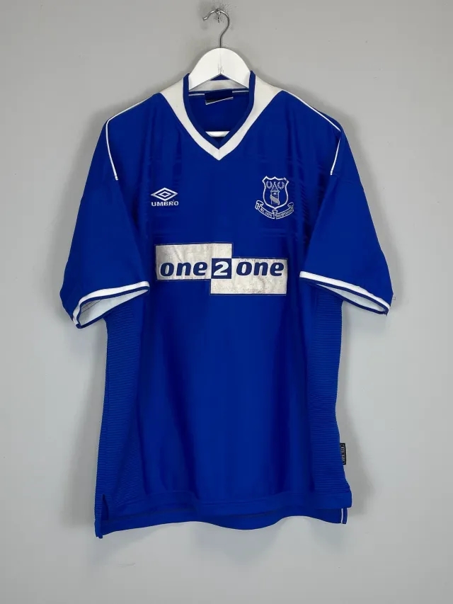 CULT KITS - 1999/00 EVERTON HOME SHIRT (XXL) UMBRO