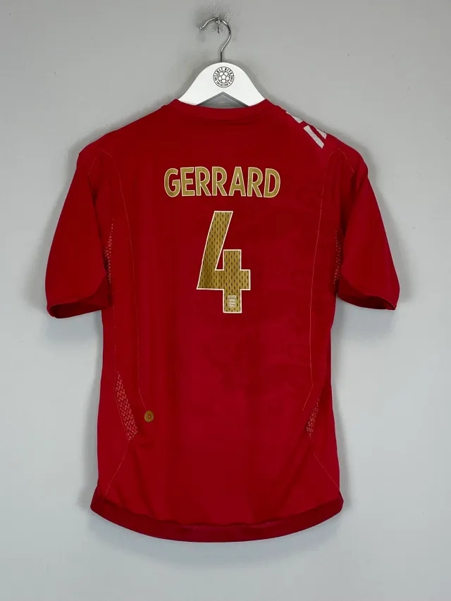 CULT KITS - 2006/08 ENGLAND GERRARD #4 AWAY SHIRT (XL.KIDS) UMBRO