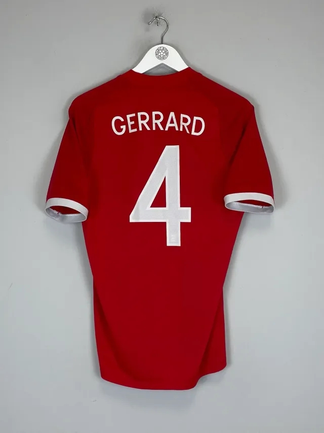 CULT KITS - 2010/11 ENGLAND GERRARD #4 AWAY SHIRT (M) UMBRO