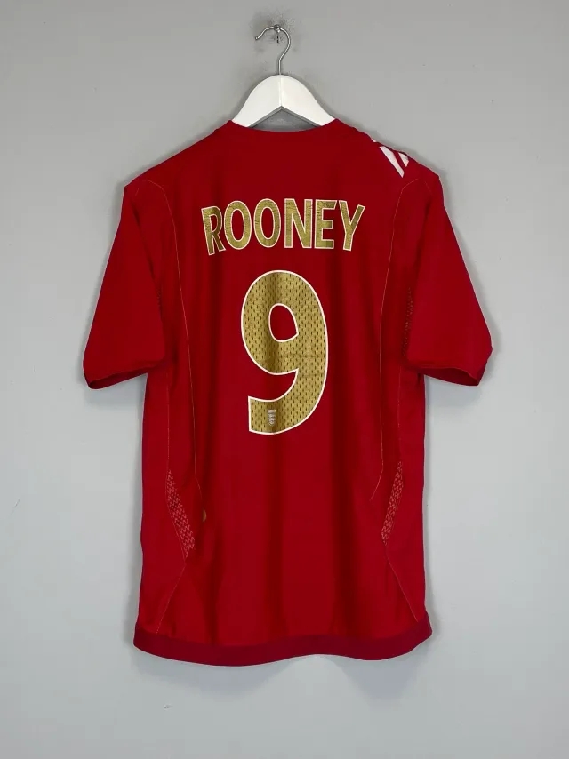 CULT KITS - 2006/08 ENGLAND ROONEY #9 AWAY SHIRT (S) UMBRO