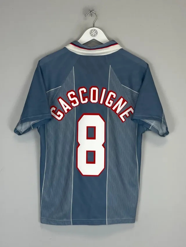 CULT KITS - 1996/97 ENGLAND GASCOIGNE #8 AWAY SHIRT (M) UMBRO