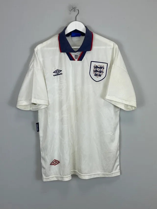 CULT KITS - 1993/95 ENGLAND HOME SHIRT (XL) UMBRO