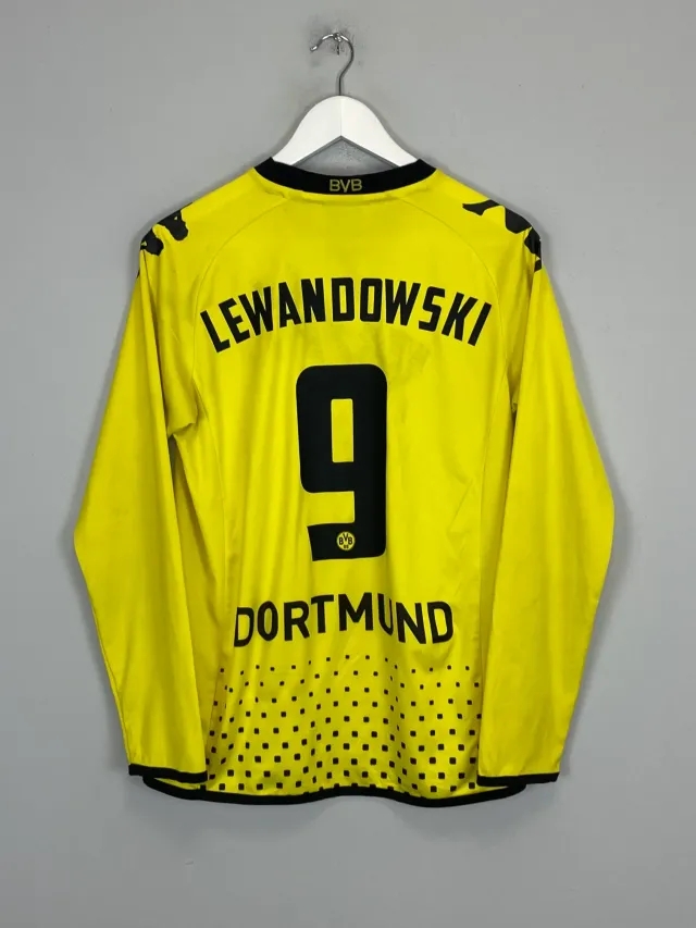 CULT KITS - 2011/12 DORTMUND LEWANDOWSKI #9 L/S HOME SHIRT (S) KAPPA