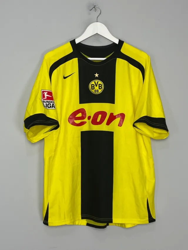 CULT KITS - 2005/06 DORTMUND BUCKLEY #7 *MATCH ISSUE* HOME SHIRT (L) NIKE