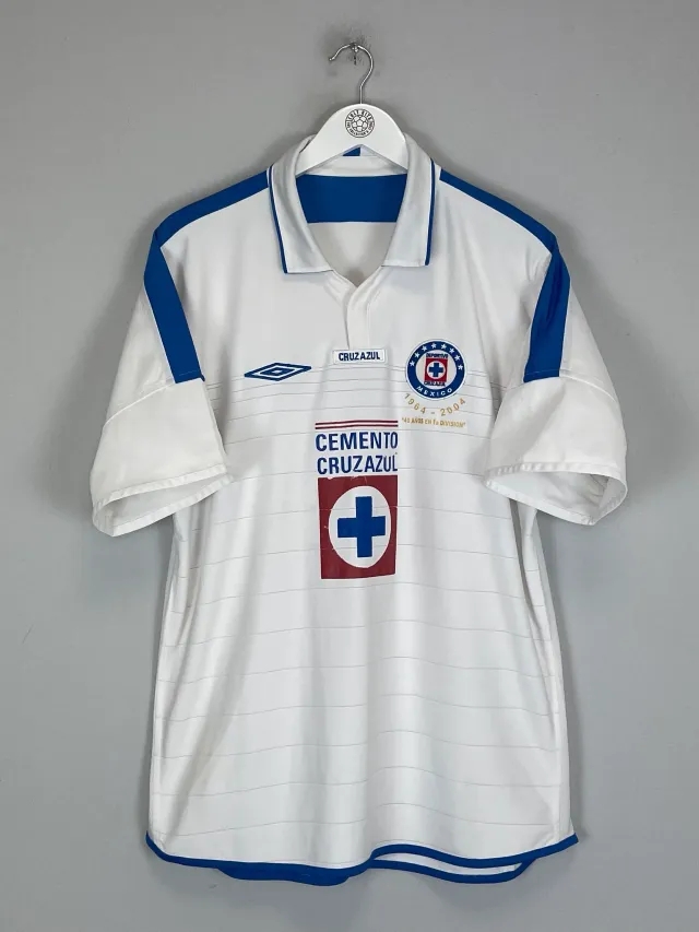 CULT KITS - 2003/04 CRUZ AZUL AWAY SHIRT (L) UMBRO