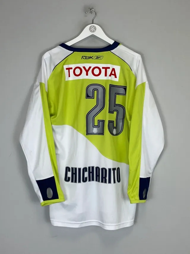 CULT KITS - 2007/08 CHIVAS GUADALAJARA CHICHARITO #25 L/S AWAY SHIRT (XL) REEBOK