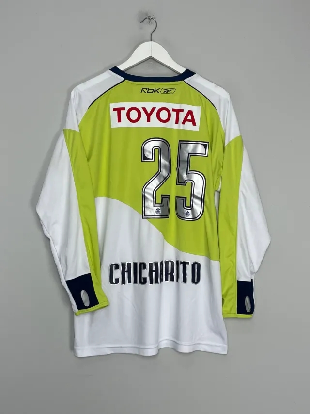 CULT KITS - 2007/08 CHIVAS GUADALAJARA CHICHARITO #25 L/S AWAY SHIRT (XL) REEBOK