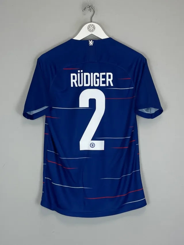 CULT KITS - 2018/19 CHELSEA RUDIGER #2 HOME SHIRT (S) NIKE