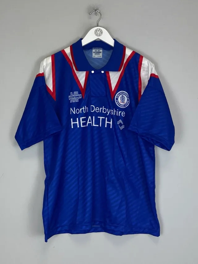 CULT KITS - 1994/96 CHESTERFIELD *MINT* HOME SHIRT (XL) MATCHWINNER