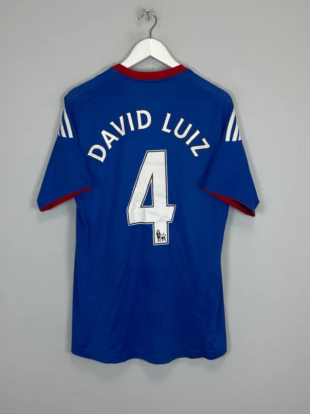 CULT KITS - 2010/11 CHELSEA DAVID LUIZ #4 HOME SHIRT (S) ADIDAS