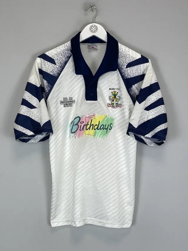 CULT KITS - 1993/94 BURY FC HOME SHIRT (M) MATCHWINNER