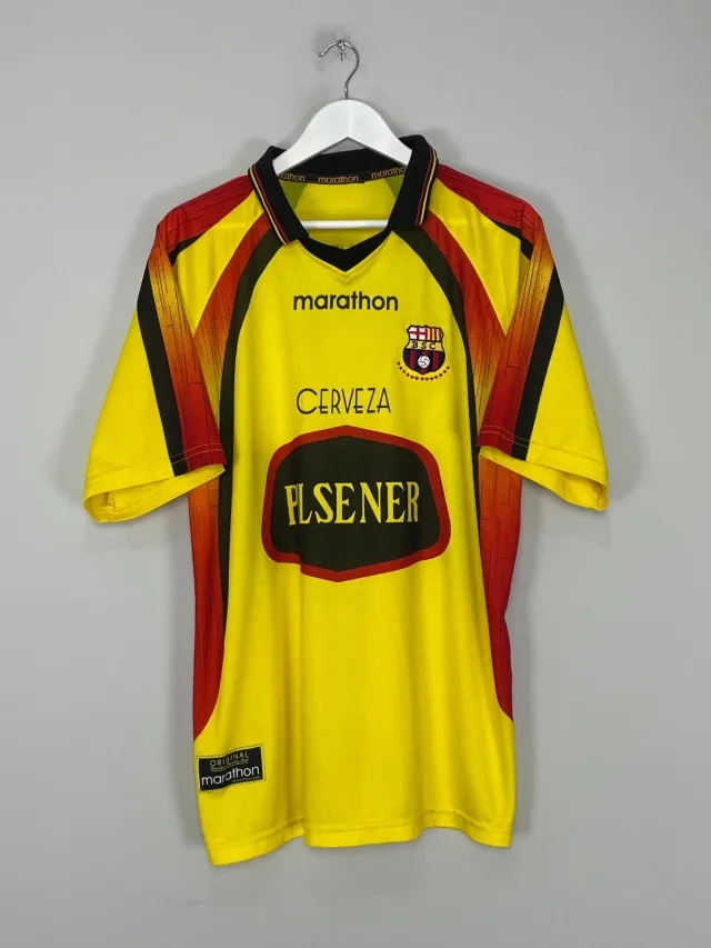 CULT KITS - 2001 SC BARCELONA HOME SHIRT (L) MARATHON