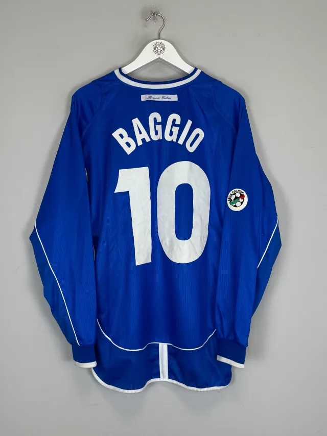CULT KITS - 2002/03 BRESCIA BAGGIO #10 L/S HOME SHIRT (L) UMBRO