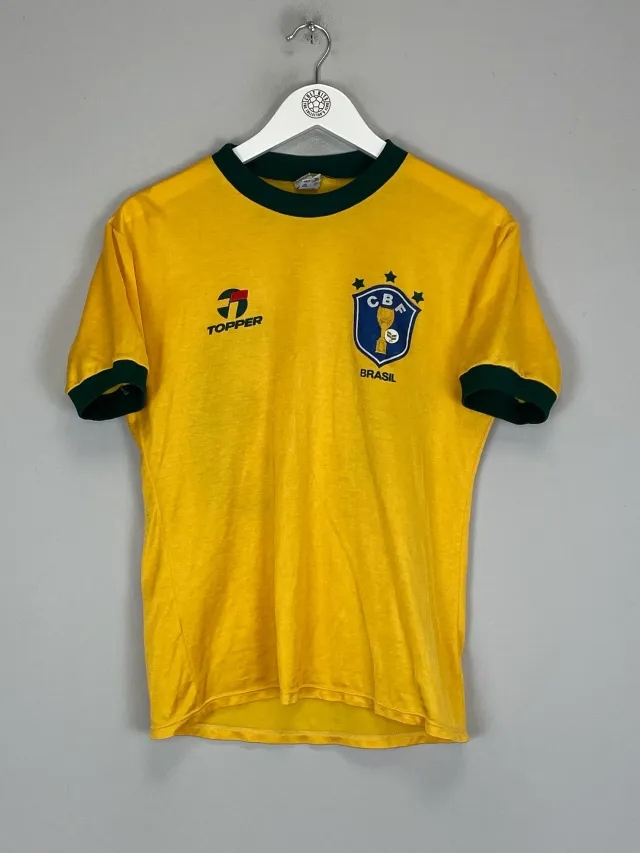 CULT KITS - 1982/85 BRAZIL #13 HOME SHIRT (S) TOPPER