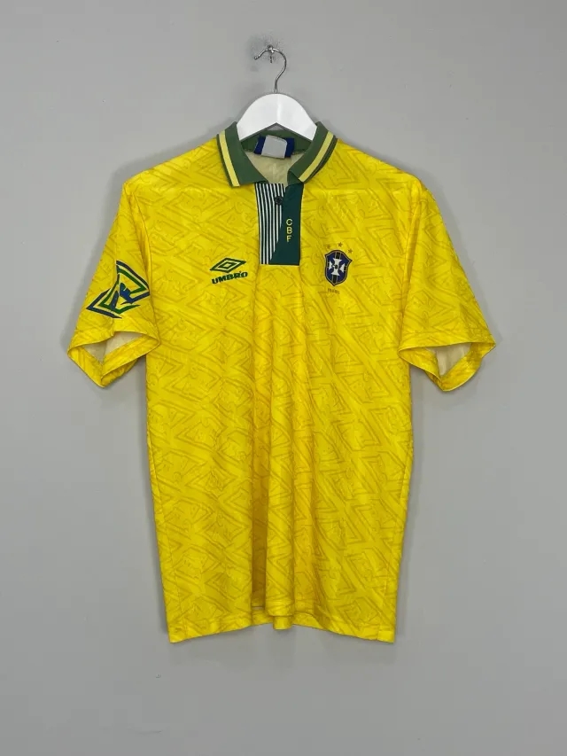 CULT KITS - 1991/93 BRAZIL HOME SHIRT (M) UMBRO