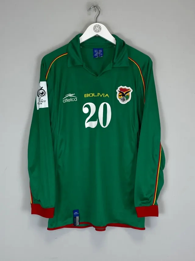 CULT KITS - 2004/06 BOLIVIA BOTERO #20 L/S HOME SHIRT (M) ATLETICA