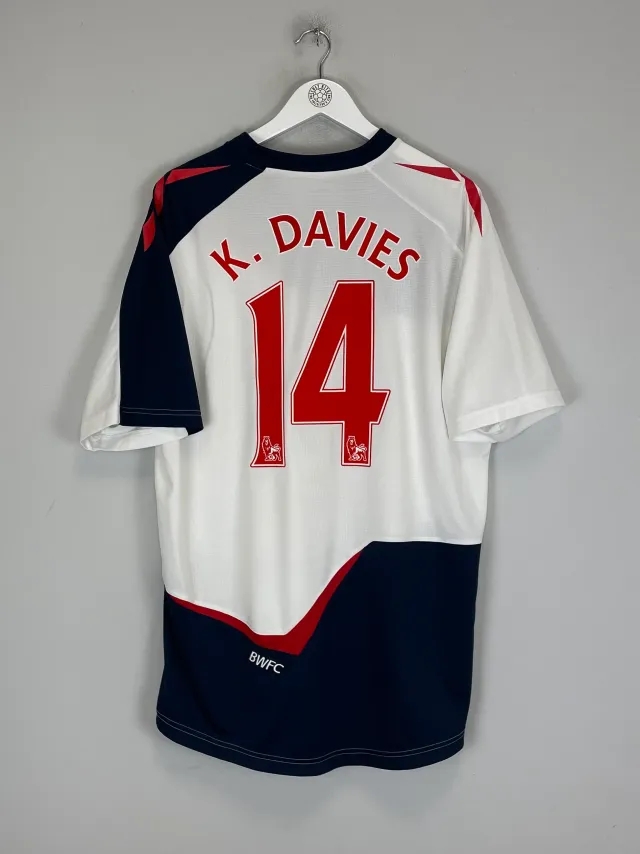CULT KITS - 2011/12 BOLTON K.DAVIES #14 HOME SHIRT (XL) REEBOK