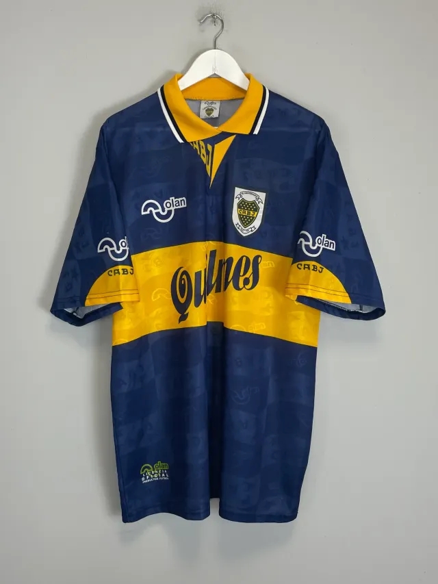 CULT KITS - 1995/97 BOCA JUNIORS HOME SHIRT (XL) OLAN