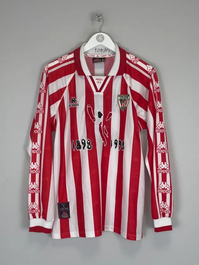 CULT KITS - 1997/98 ATHLETIC BILBAO L/S *PLAYER ISSUE* HOME SHIRT (S) KAPPA