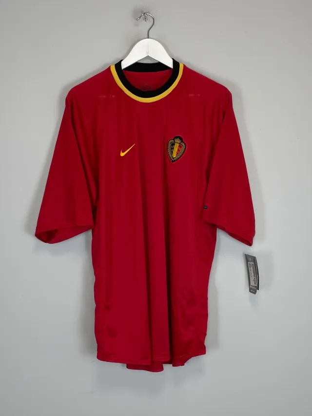CULT KITS - 2000/02 BELGIUM *BNWT* HOME SHIRT (XL) NIKE