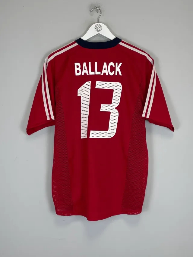 CULT KITS - 2002/03 BAYERN MUNICH BALLACK #13 *PLAYER ISSUE* HOME SHIRT (L) ADIDAS