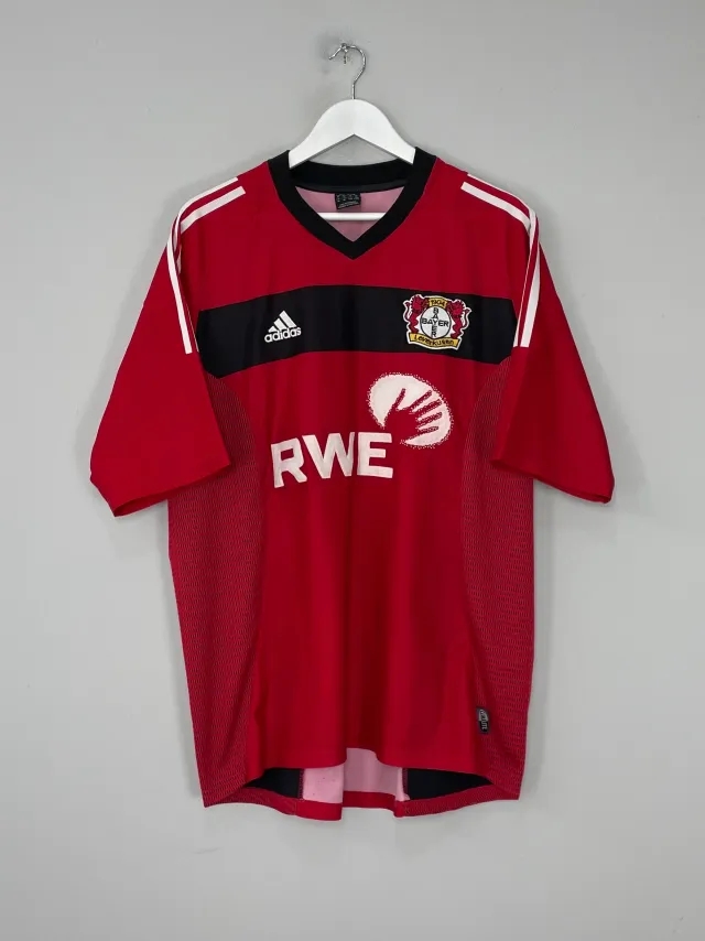 CULT KITS - 2002/04 BAYER LEVERKUSEN HOME SHIRT (XL) ADIDAS