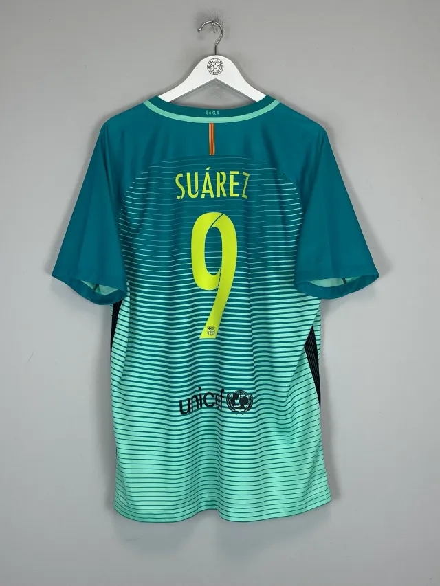 CULT KITS - 2016/17 BARCELONA SUAREZ #9 THIRD SHIRT (XL) NIKE