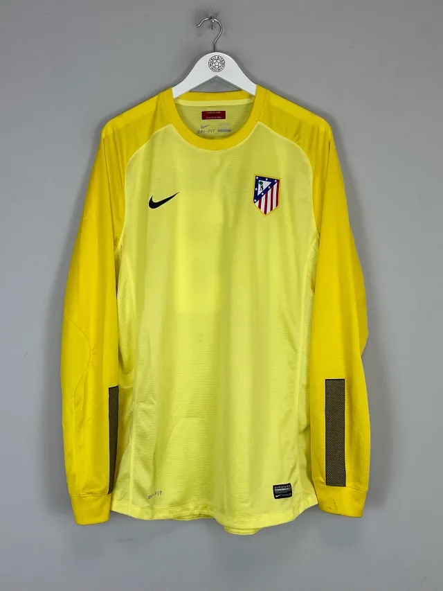 CULT KITS - 2013/14 ATLETICO MADRID COURTOIS #13 *PLAYER ISSUE* GK SHIRT (XL) NIKE