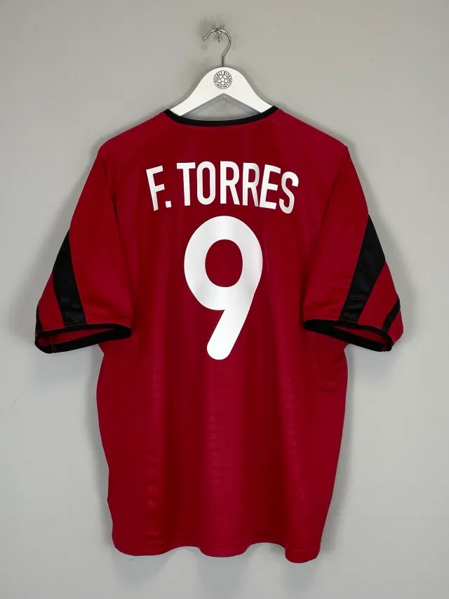 CULT KITS - 2001/02 ATLETICO MADRID F.TORRES #9 AWAY SHIRT (XL) NIKE