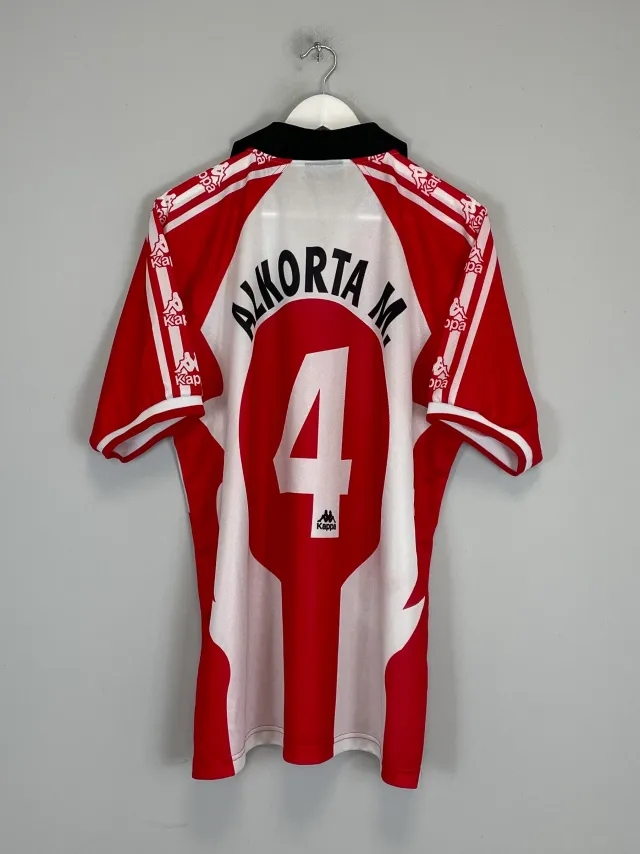CULT KITS - 1997/98 ATHLETIC BILBAO ALKORTA M #4 *CENTENARY* HOME SHIRT (XL) KAPPA