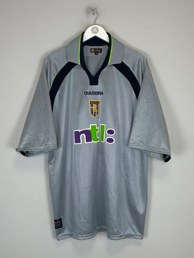 CULT KITS - 2001/02 ASTON VILLA AWAY SHIRT (XXL) DIADORA