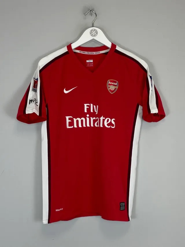 CULT KITS - 2008/10 ARSENAL #11 *MATCH WORN MILK CUP* HOME SHIRT (XL.KIDS) NIKE