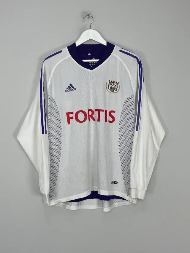 CULT KITS - 2002/03 ANDERLECHT #13 *PLAYER ISSUE* L/S HOME SHIRT (L) ADIDAS