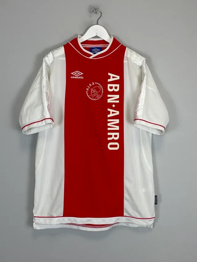 CULT KITS - 1999/00 AJAX HOME SHIRT (XL) UMBRO