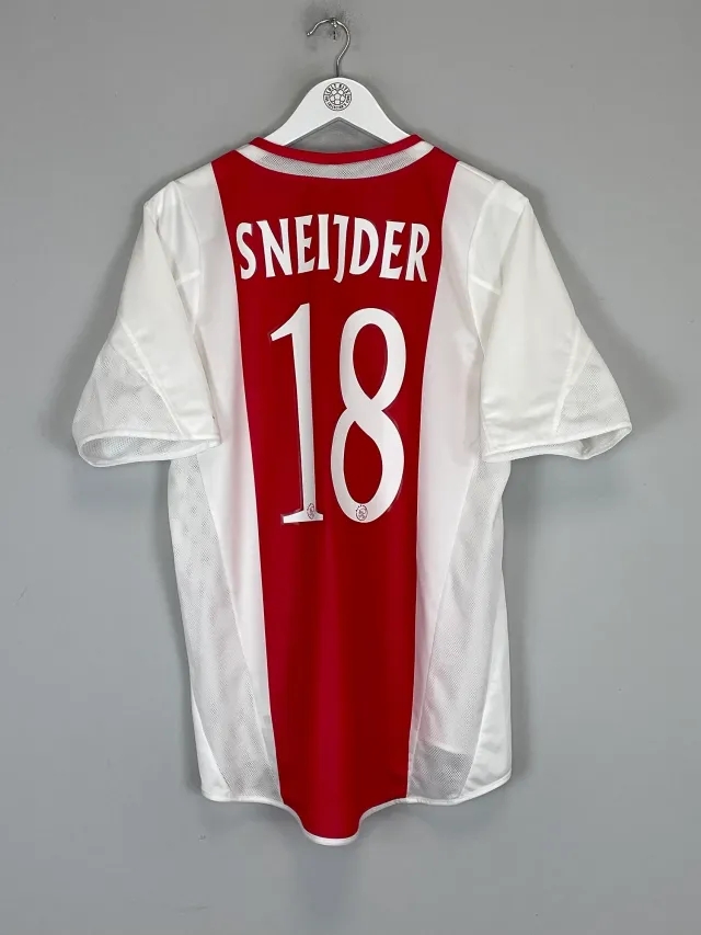 CULT KITS - 2003/04 AJAX SNEIJDER #18 HOME SHIRT (M) ADIDAS