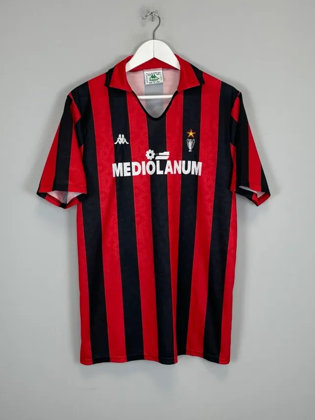 CULT KITS - 1989/90 AC MILAN HOME SHIRT (L) KAPPA