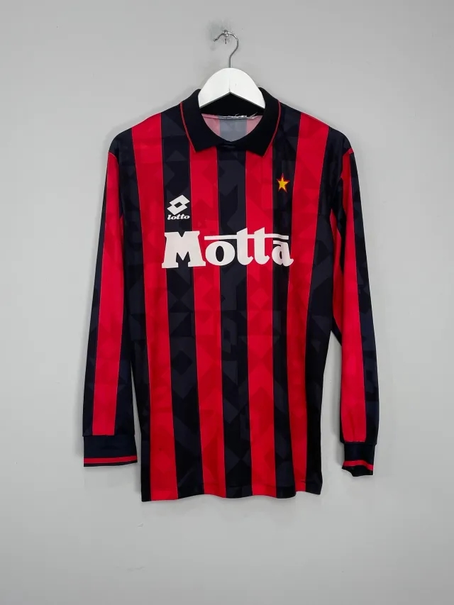 CULT KITS - 1993/94 AC MILAN L/S HOME SHIRT (M) LOTTO