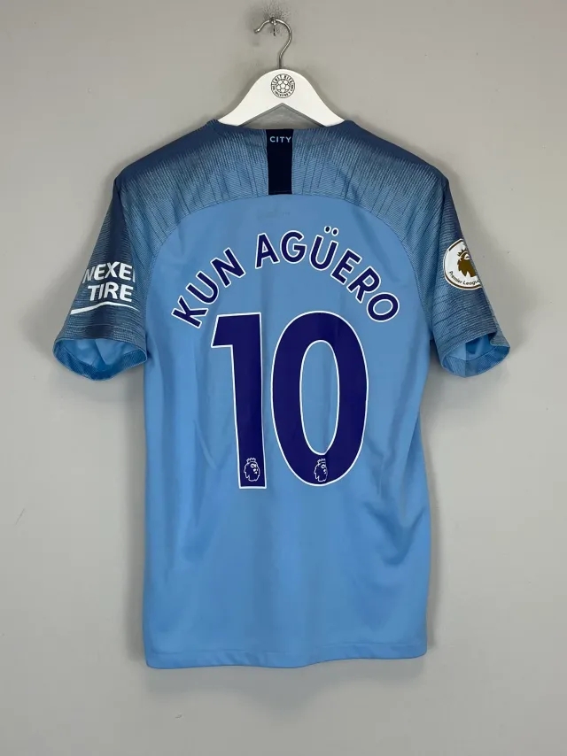 2018/19 MANCHESTER CITY AGUERO #10 HOME SHIRT (M) NIKE | Cult Kits