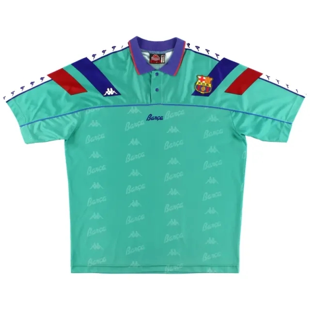1992-95 Barcelona Kappa Away Shirt XL - Barcelona / Excellent / XL